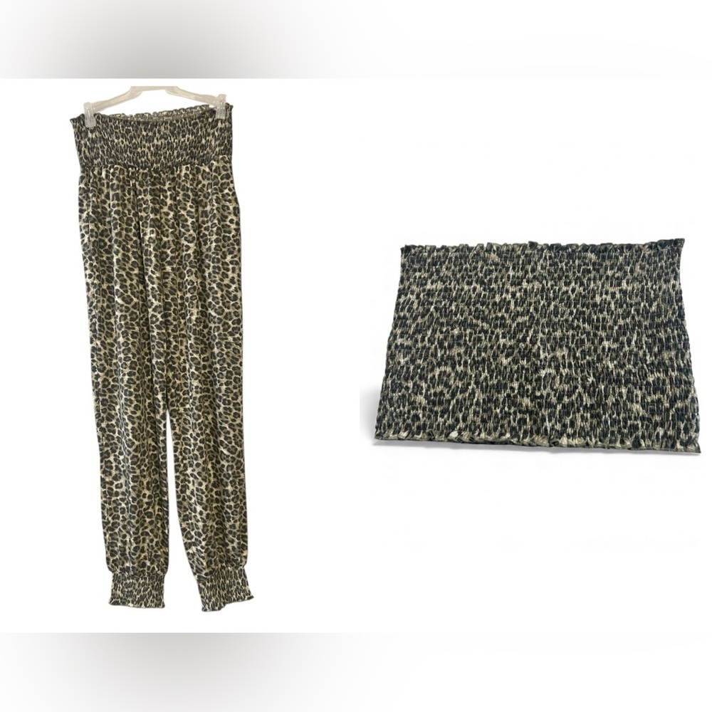 Zenana Outfitters Animal Print 2 pc Matching Set, XL, NWOT